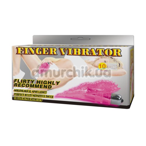Вибронапалечник Finger Vibrator, розовый