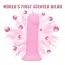 Фалоімітатор з ароматом жуйки Delicious Dildo Bubble Gum 15 см, рожевий - Фото №8