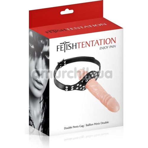 Кляп Fetish Tentation Double Penis Gag, черный