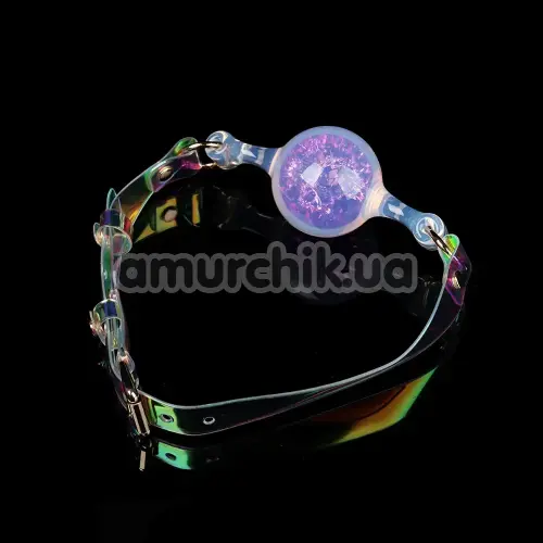 Кляп Univibe Crystal Gag L, фіолетовий