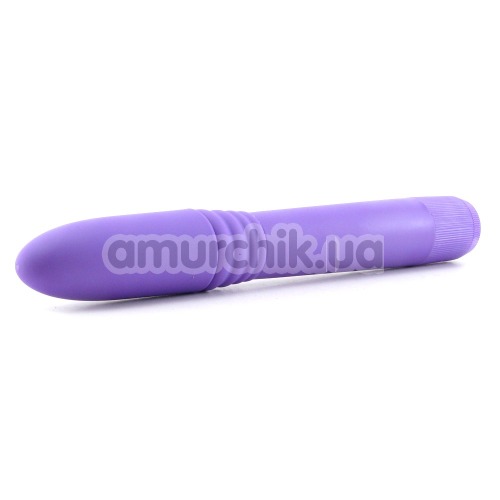Вібратор Neon Luv Touch Ribbed Slims фіолетовий
