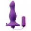 Анальна пробка з вібрацією Butt Plug With Suction Cup, фіолетова - Фото №2
