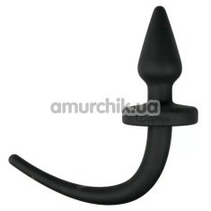 Анальная пробка Easy Toys Dog Tail Plug Large, черная - Фото №1