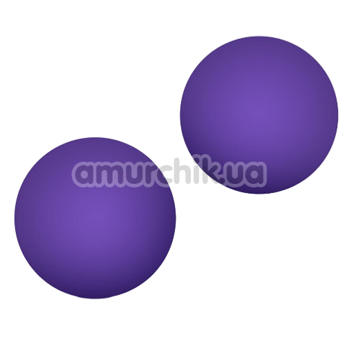 Вагінальні кульки Luxe Double O Advanced Kegel Balls, фіолетові - Фото №1