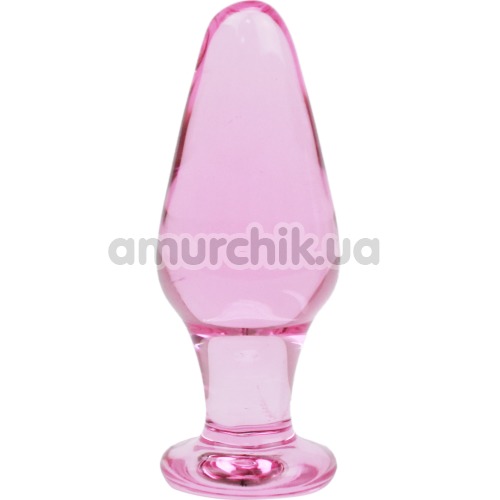 Анальная пробка Glass Romance GS11, розовая - Фото №1