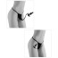 Трусики с анальной пробкой HookUp Panties Crotchless Love Garter, черные - Фото №13