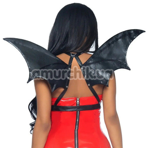 Портупея Leg Avenue Leather Bat Wing Body Harness, черная