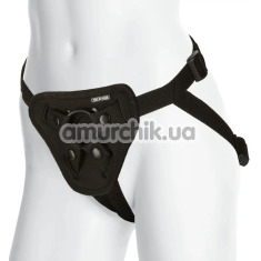 Трусики для страпона Vac-U-Lock Luxe Harness With Plug, чорні - Фото №1