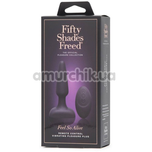 Анальная пробка с вибрацией Fifty Shades Freed Feel So Alive, фиолетовая