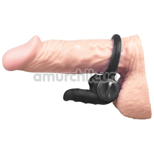 Віброкільце Taurus Vibrating Penis Ring, чорне
