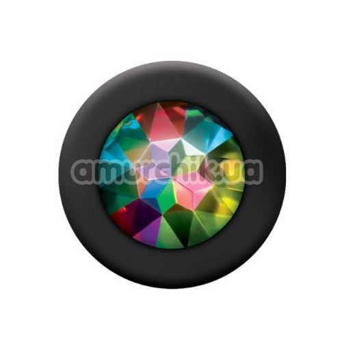 Анальная пробка с кристаллом Glams Mini, черная