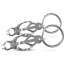 Зажимы для сосков Easy Toys Clover Clamps Large Ring, серебряные - Фото №0