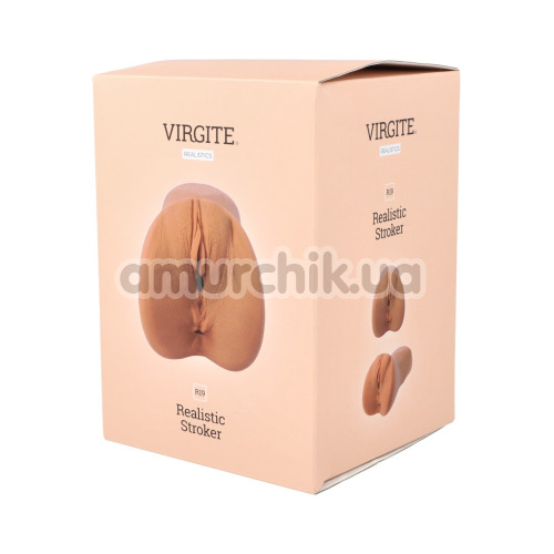 Искусственная вагина Virgite Realistic Stroker R19, телесная