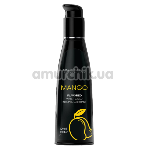 Оральний лубрикант Wicked Aqua Mango - манго, 120 мл - Фото №1