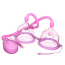 Вакуумная помпа для увеличения груди Breast Pump Enlarge With Twin Cups 014091-3, розовая - Фото №0