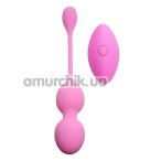 Вагінальні кульки з вібрацією Boss Remote Control Balls 75-00015, рожеві - Фото №1