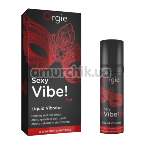 Возбуждающий гель с эффектом вибрации Orgie Sexy Vibe Liquid Vibrator, 15 мл - Фото №1