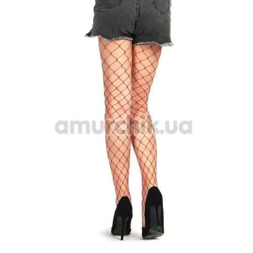 Колготки Star Night Fence Net Pantyhose, червоні