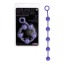 Анальная цепочка Delight Throb с пупырышками, 25 см фиолетовая - Фото №2