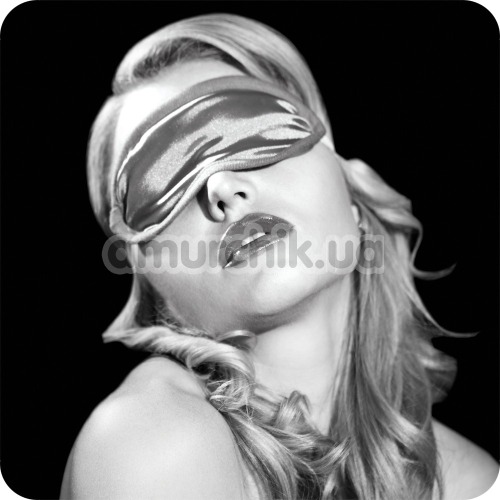 Маска на очі Sex & Mischief Grey Satin Blindfold, сіра