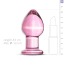 Анальная пробка Gildo Handmade Glass Buttplug No.26, розовая - Фото №3