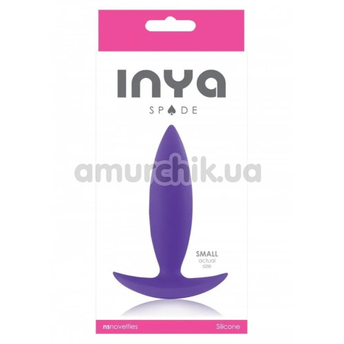 Анальна пробка Inya Spade Small, фіолетова