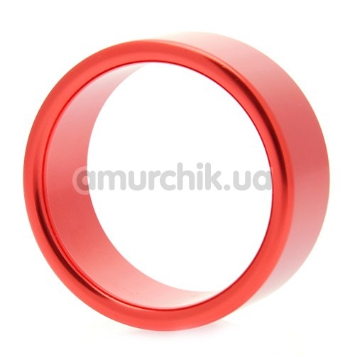 Эрекционное кольцо Hot Metal #1, 4 см красное - Фото №1