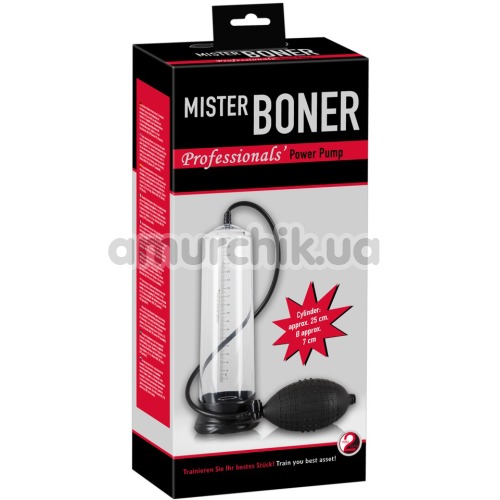 Вакуумная помпа Mister Boner Professionals Power Pump, прозрачная