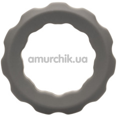 Эрекционное кольцо для члена Alpha Liquid Silicone Erect Ring, серое - Фото №1