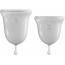 Набор из 2 менструальных чаш Jimmyjane Intimate Care Menstrual Cups, прозрачный - Фото №1