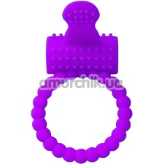 Виброкольцо Silicone Vibro Cock Ring, фиолетовое - Фото №1
