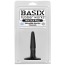 Анальна пробка Basix Rubber Works Mini Butt Plug, чорна - Фото №7