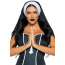 Накидка монахини Leg Avenue Nun Habit Costume Headband, черная - Фото №0