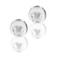 Вагинальные шарики Glass Worxx Pearl Drops, прозрачные - Фото №1
