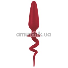 Анальна пробка Shove Up Silicone Butt Plug 4, червона - Фото №1