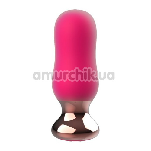 Анальная пробка с вибрацией Buttocks The Exquisite, розовая - Фото №1