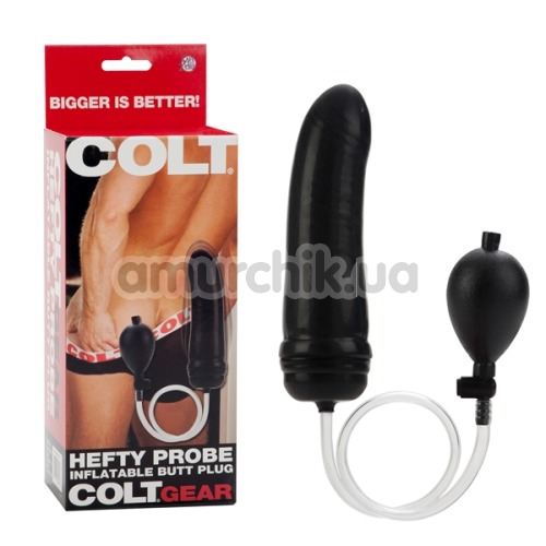 Анальный расширитель Colt Hefty Probe Inflatable Butt Plug, черный