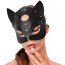 Маска Кошечки Art of Sex Cat Mask Leather, черная - Фото №1