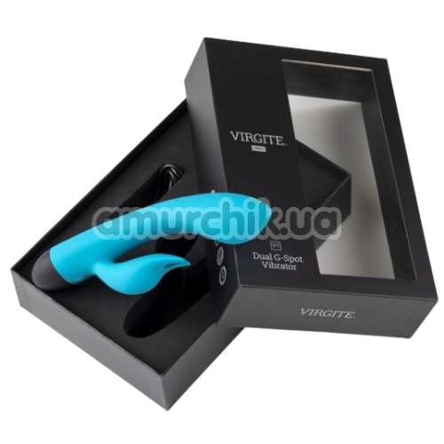 Вибратор Virgite Vibes Dual G-Spot Vibrator V7, голубой