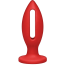 Анальна пробка Kink Lube Luge Premium Silicone Plug 4, червона - Фото №2