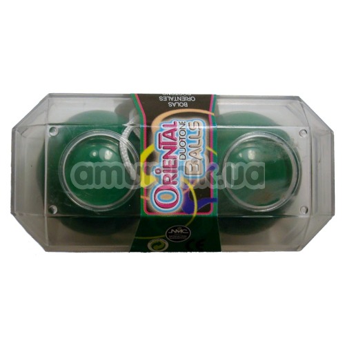Вагинальные шарики Oriental Duotone Balls зеленые