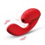 Симулятор орального секса для женщин с вибрацией и подогревом KissToy Tina, красный - Фото №4