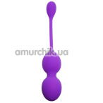 Вагінальні кульки з вібрацією Boss Series Vibrating Kegel Balls 75-00014, фіолетові - Фото №1