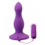 Анальна пробка з вібрацією Butt Plug With Suction Cup, фіолетова - Фото №3