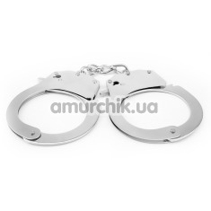 Наручники Hi-Basic Luv Punish Cuffs, серебряные - Фото №1