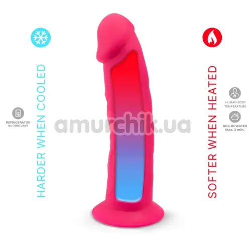 Вибратор Silexd Premium Silicone Dildo Model 2 Size 7 LRS, розовый