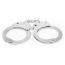Наручники Hi-Basic Luv Punish Cuffs, серебряные - Фото №1