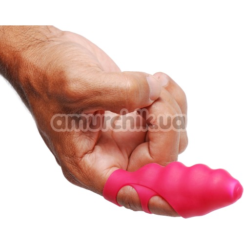 Вибронапалечник Frisky Ripples Finger Bang-Her Vibe, розовый