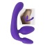 Безремневой страпон Triple Teaser Strapless Strap-On, фиолетовый - Фото №4