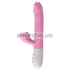 Вибратор с подогревом Boss Silicone Vibrator USB 7, розовый - Фото №1